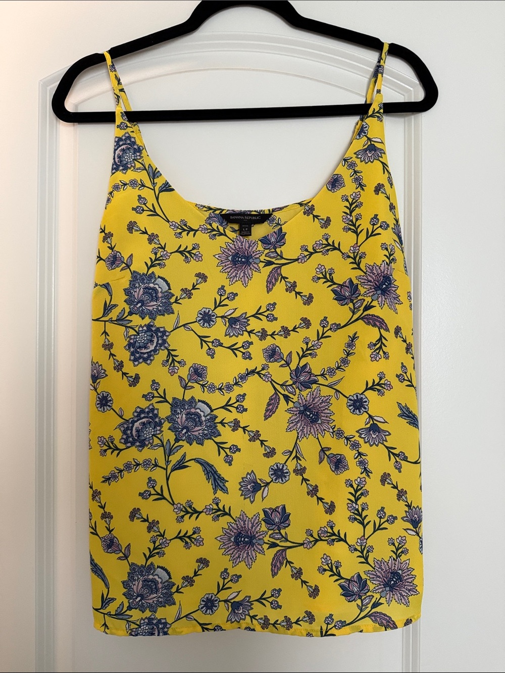 Banana Republic Yellow Floral Print Camisole